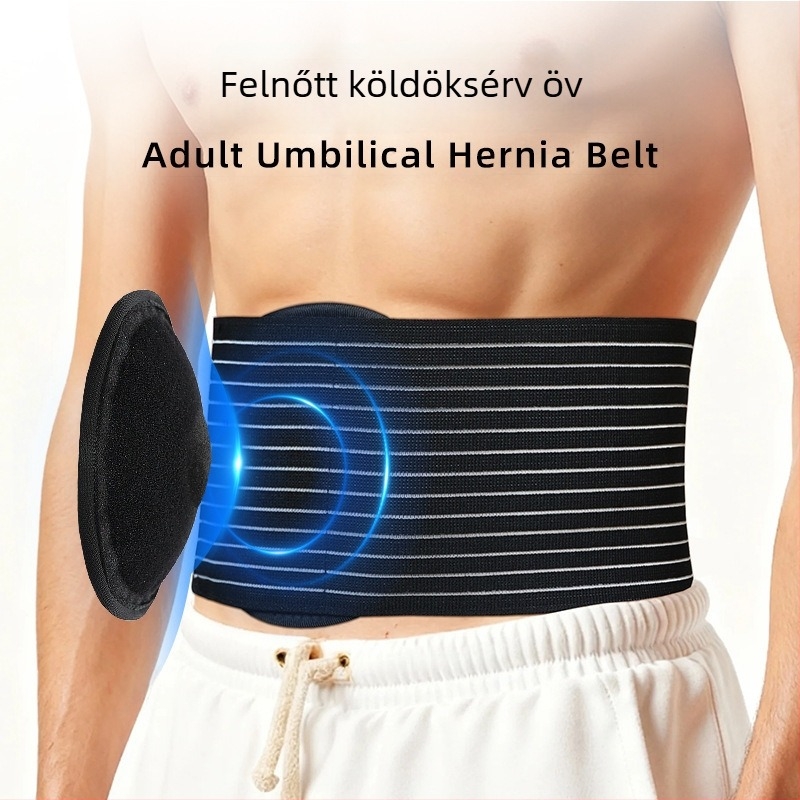Légáteresztő hasi hernia öv, közvetett hernia védőfelszerelés, uniszex deréktámasz öv