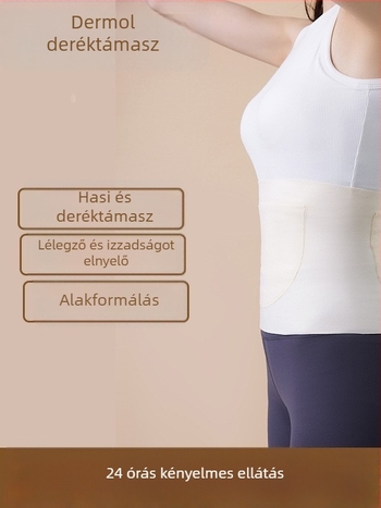 Deréköv termikus pamutból, zsebes, kettős zseb dizájn, meleg és vékony, hasmelegítő, gyomorvédő, uniszex, HeatTech