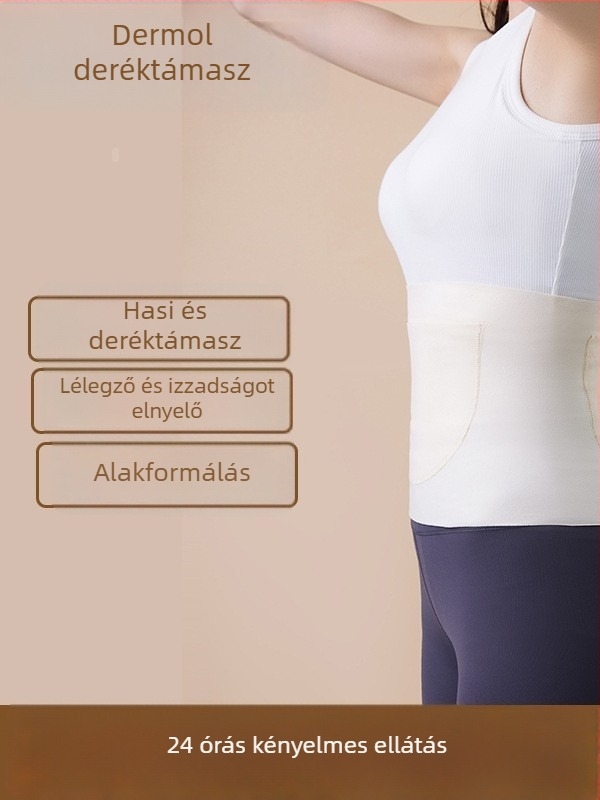 Deréköv termikus pamutból, zsebes, kettős zseb dizájn, meleg és vékony, hasmelegítő, gyomorvédő, uniszex, HeatTech