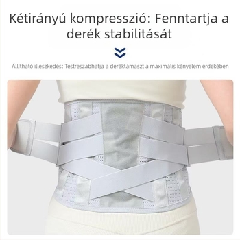 Orvosi derék támasztó öv a lumbális diszkomforthoz és izomfeszülés elleni védelemhez, kényelmes deréktámasz