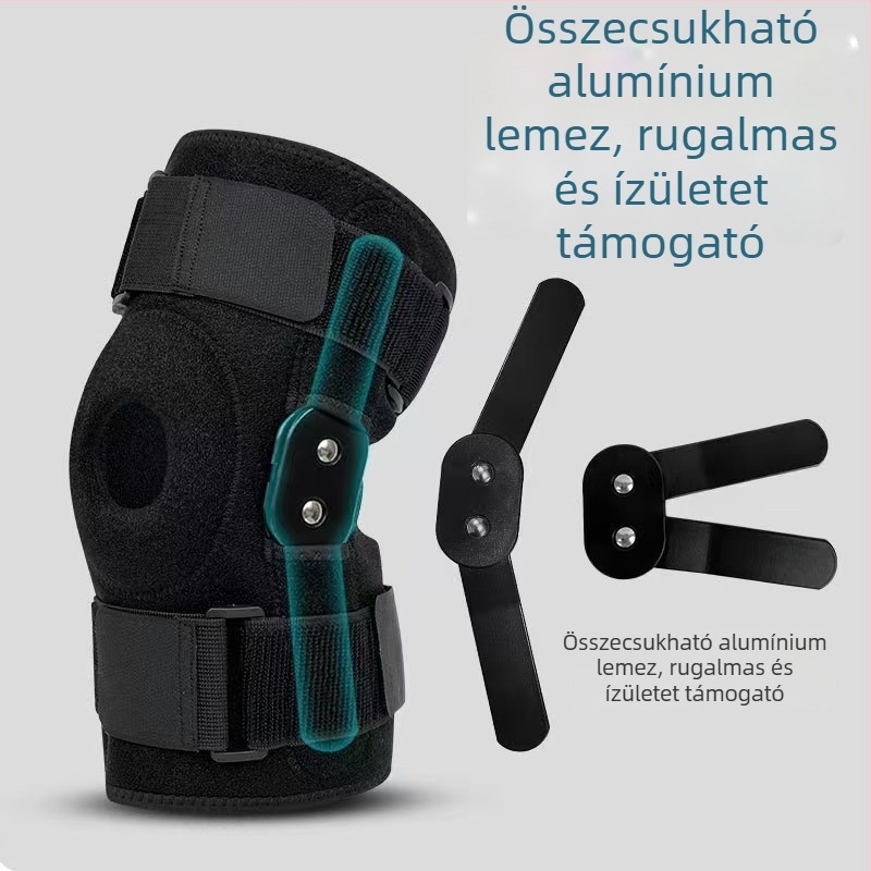 Férfi térdvédők hegymászáshoz és kültéri sportokhoz, csúszásmentes acéllemez-támasz a térdízület védelméért