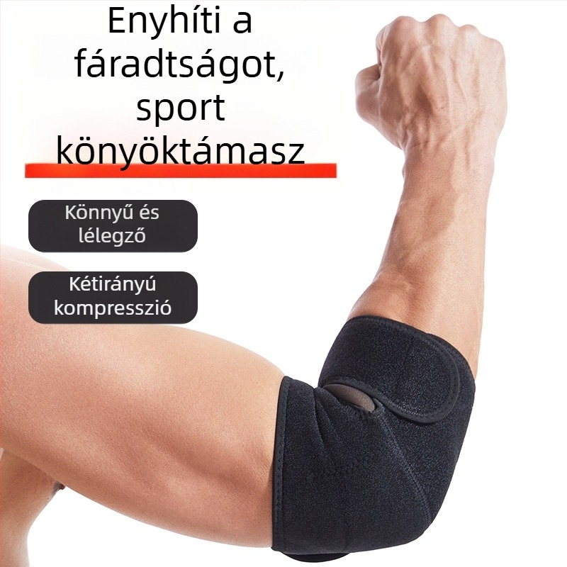 Könyökvédő mandzsetta, kompressziós karpárna edzéshez és fekvenyomáshoz