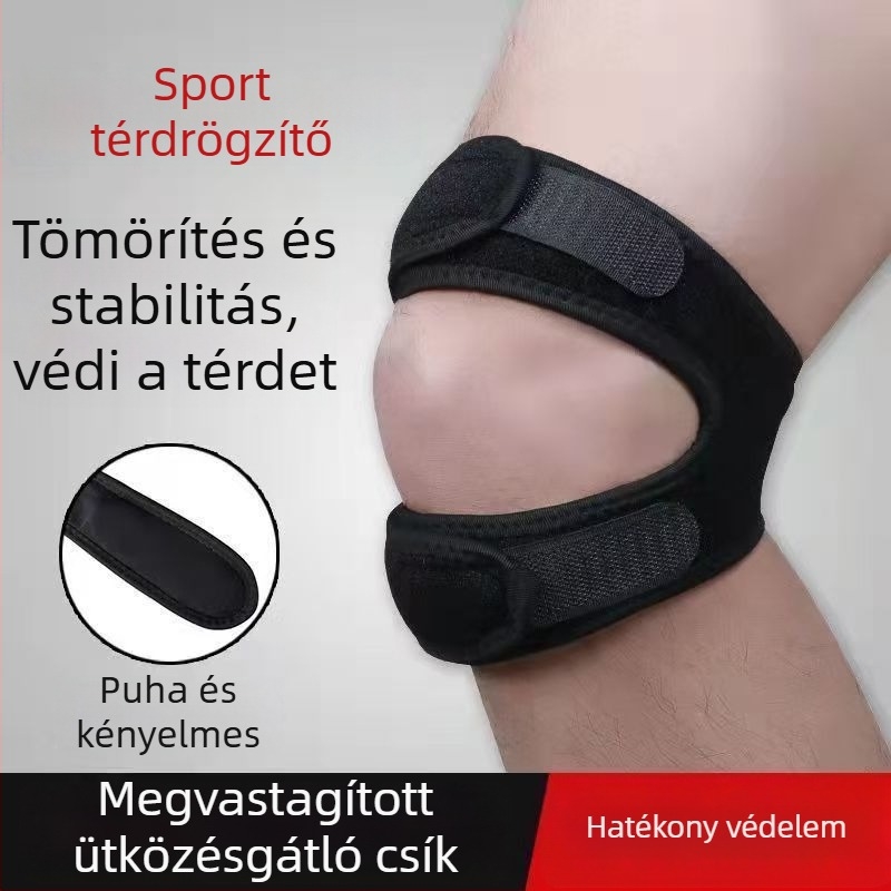 Szakmai patelláris térdvédő szalag ugrókötélhez, futáshoz, kosárlabdához és tollaslabdához