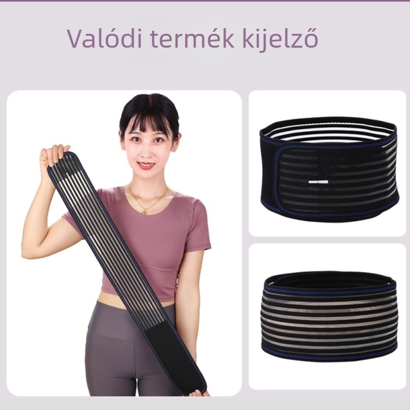 Ultra vékony, teljesen elasztikus, lélegző deréköv a hasi kontrollért, sporthoz, fitneszhez és a derék formálásához, 10 cm széles, uniszex
