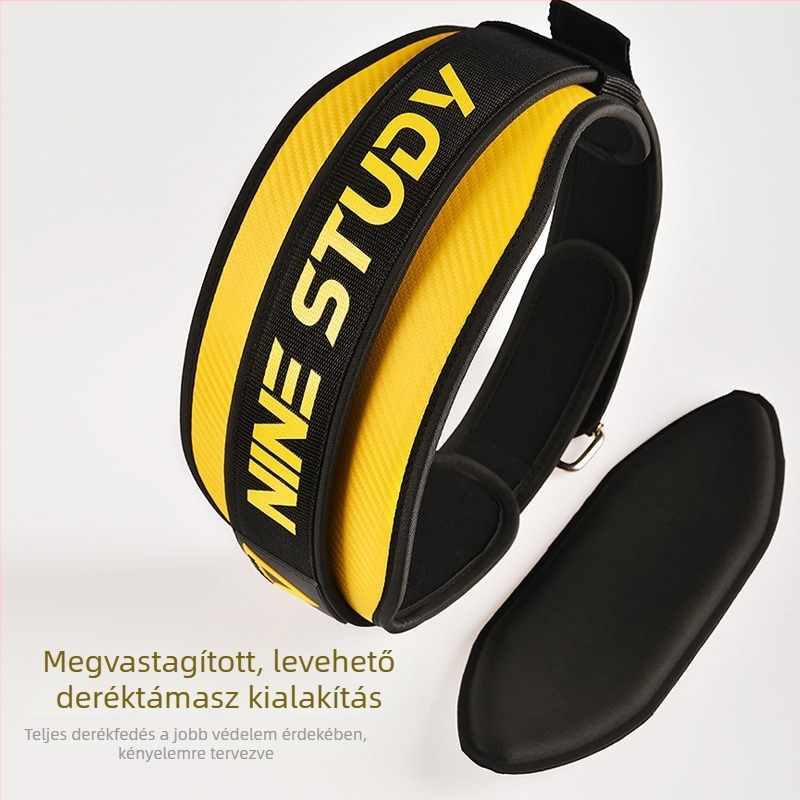 Szellőző anyagú, állítható súlyemelő öv guggoláshoz, has- és derék támasz, kompressziós edzésöv