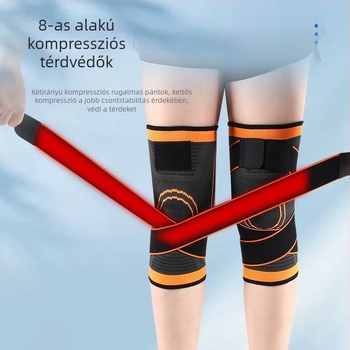 Nylon térdvédők sporthoz és edzéshez – állítható pántos térdvédelem férfiaknak és nőknek, futáshoz, guggoláshoz, kerékpárhoz és szabadtéri tevékenységekhez