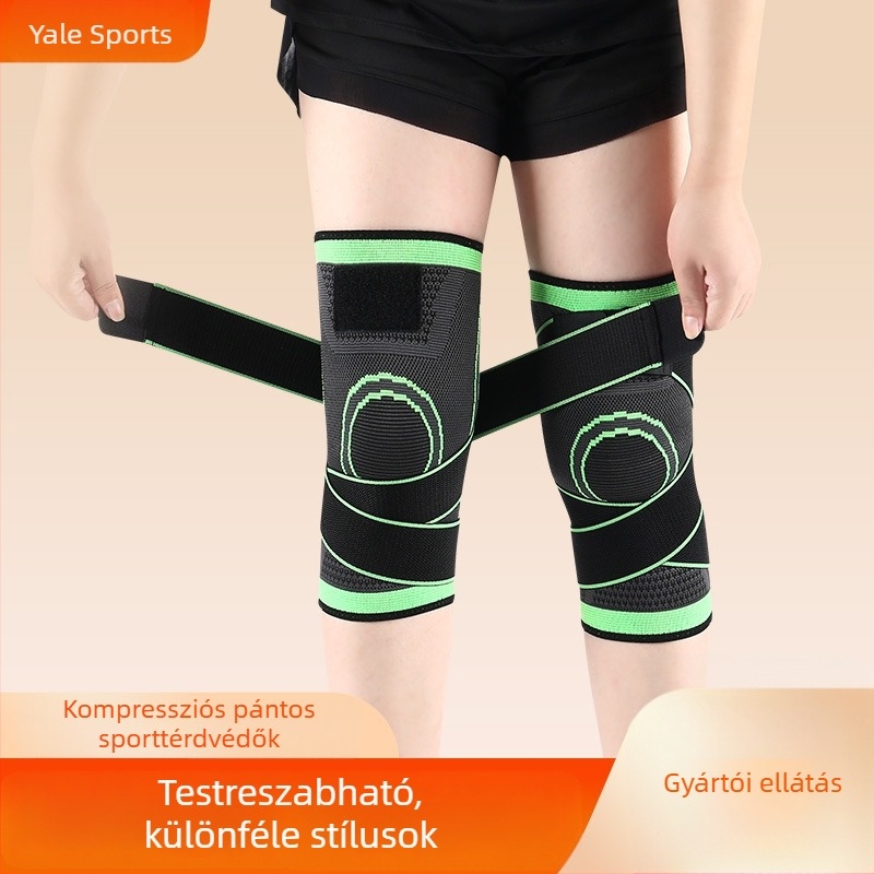 Nylon térdvédők sporthoz és edzéshez – állítható pántos térdvédelem férfiaknak és nőknek, futáshoz, guggoláshoz, kerékpárhoz és szabadtéri tevékenységekhez