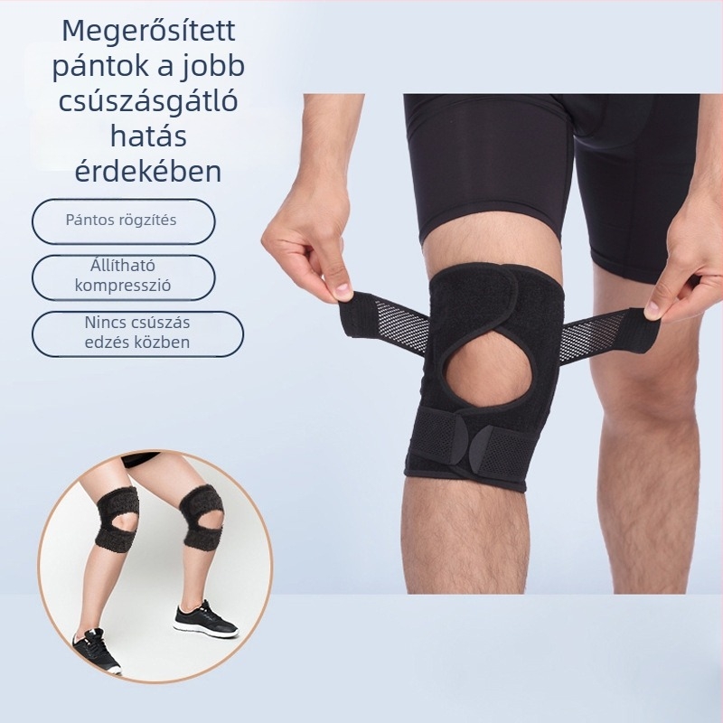 Légáteresztő sport térdvédő meniszkusz és ízületi védelem