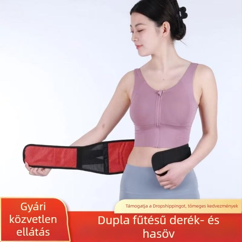 Turmalinnal önmelegedő deréköv – légáteresztő sport deréköv, deréktámasz magnetikus támogatással