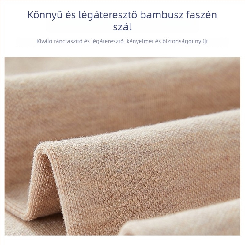 Hosszított bambuszszén térd- és lábvédők, sporttérdvédők, ízületi melegítés klímás helyiségekben