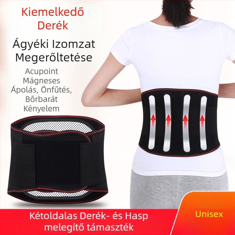 Felnőtt önmelegítő deréköv, lumbális támasztással, lélegző