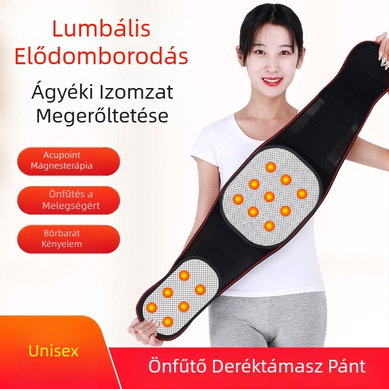 Felnőtt önmelegítő deréköv, lumbális támasztással, lélegző
