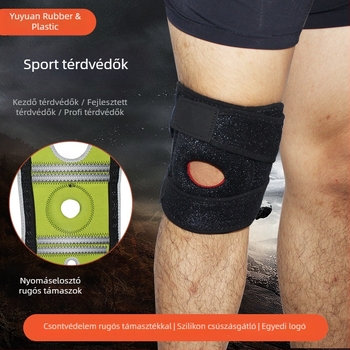 Személyre szabott csúszásmentes sport térdvédők kerékpározáshoz és futáshoz, lélegző búváranyag
