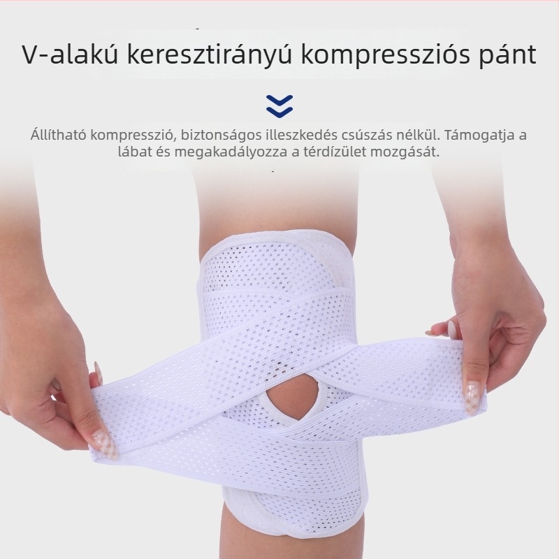 Nyolcadik generációs térdortézis meniszkusz- és patella-sérülések felépülésére, professzionális térdízületi támogatás férfiaknak és nőknek.