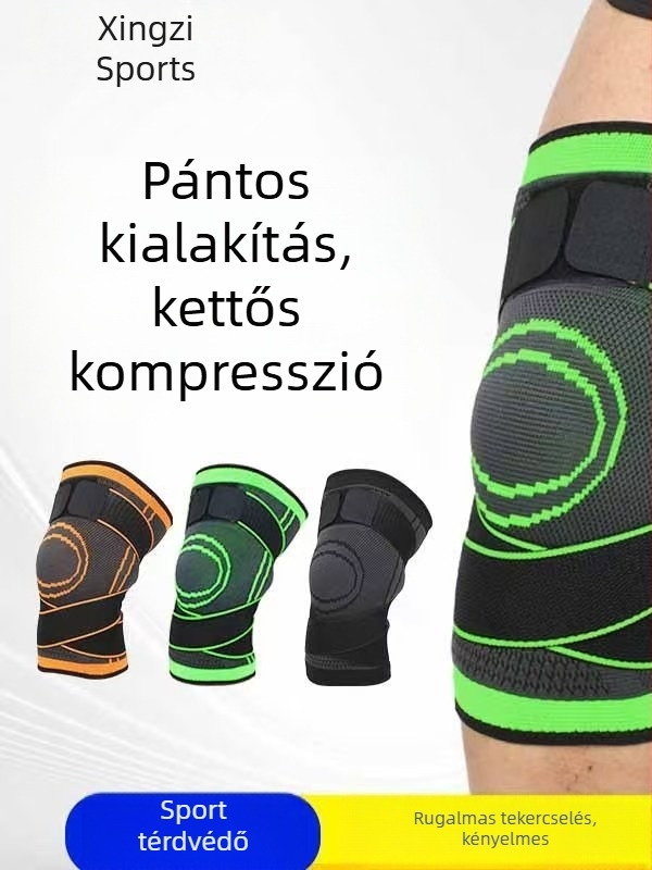 Futáshoz térdvédők, uniszex, meniszkusz védelem, hosszabb térdvédelem, rostanyagú sportfelszerelés