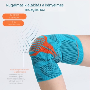 Női sport térdvédők tánchoz és edzéshez, patella védelem, kötött meleg térd támogató