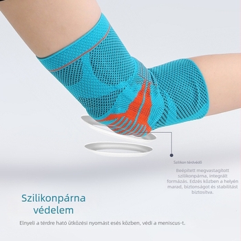 Női sport térdvédők tánchoz és edzéshez, patella védelem, kötött meleg térd támogató