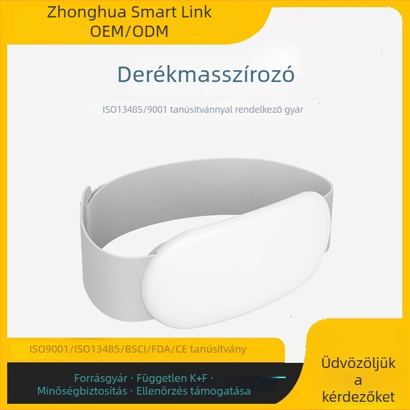Vörös fény terápiás deréköv pulzáló masszázzsal és fűtéssel, otthoni és irodai használatra