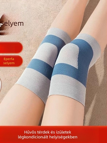 Betűkkel ellátott kötött térdvédők, könnyűek, minden évszakra, lélegzőek, csúszásmentesek