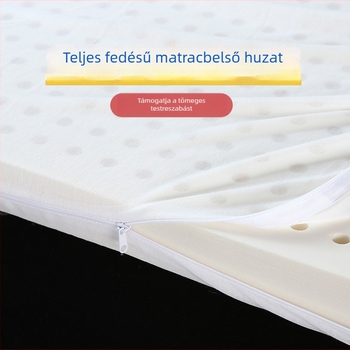 Latex matrac belső huzat zippzárral, egyszínű jersey védőhuzat, hálós anyagú memóriahabos matracokhoz