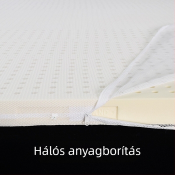 Latex matrac belső huzat zippzárral, egyszínű jersey védőhuzat, hálós anyagú memóriahabos matracokhoz