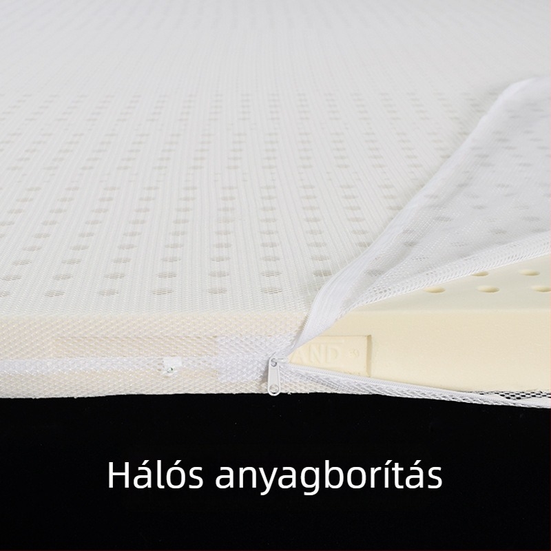 Latex matrac belső huzat zippzárral, egyszínű jersey védőhuzat, hálós anyagú memóriahabos matracokhoz