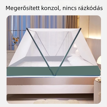 Átlátszó összecsukható szúnyogháló diák kollégiumhoz, emeletes ágyhoz, szerelés nélkül