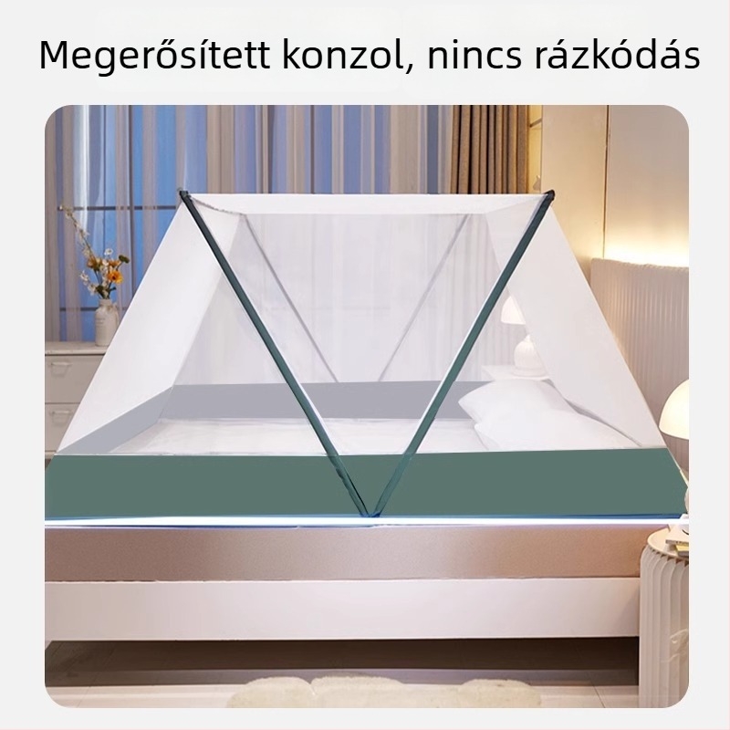 Átlátszó összecsukható szúnyogháló diák kollégiumhoz, emeletes ágyhoz, szerelés nélkül