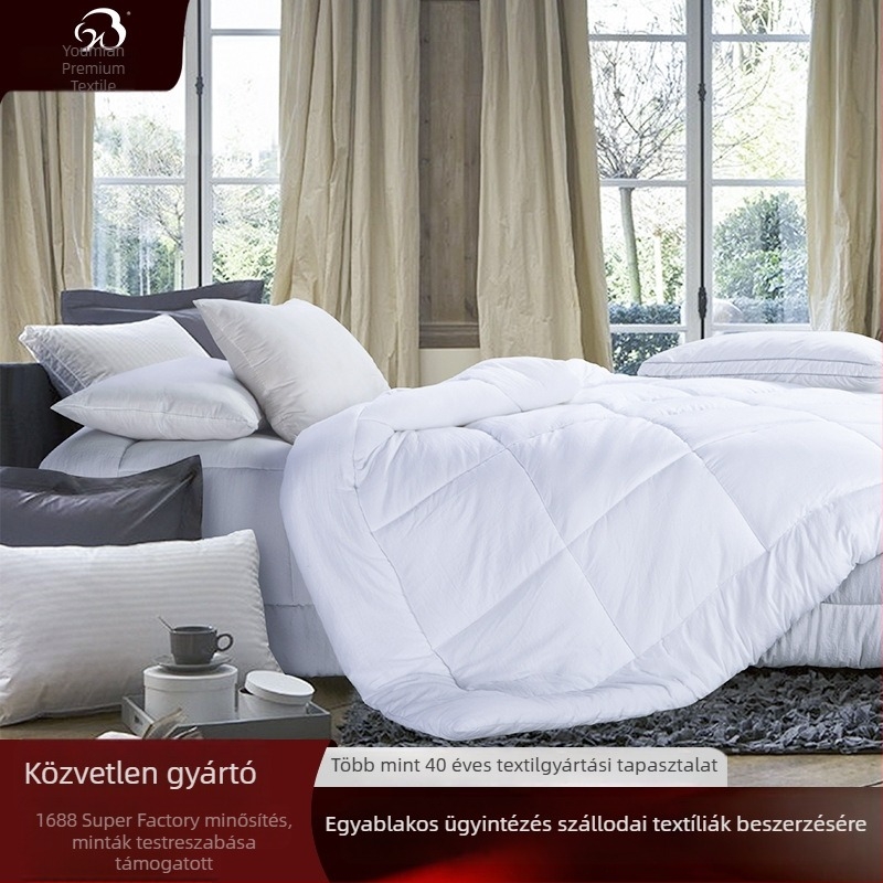 Négy évszakos paplan kémiai rostból, kefével kezelt felülettel és standard töltettel