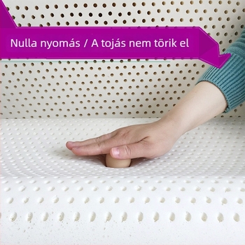 Természetes latex párna pároknak nyaki támasz, hosszú négyzet alakú párna, latex tartalom 80–90%, tömeg 3–3,5 kg