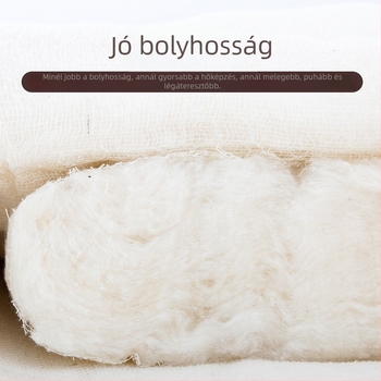 100% pamut töltésű paplan, egyszemélyes vagy kétszemélyes méretben; négyévszakos paplan kollégiumokba, nyári hűvös, tavasz/ősz és téli vastag változat.