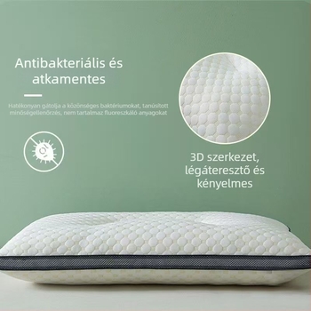 Természetes latex párna kötött maggal, nyaki támasztással és kényelmes alvással