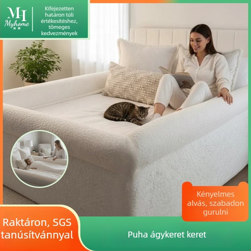 Chenille anyagú kutyaágy huzat, négyoldalas burkolattal, meleg és bőrbarát, levehető és mosható