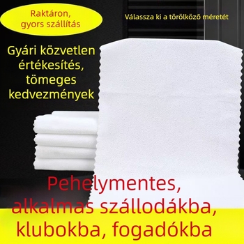 Fehér hotelszállodai törölköző csipkés széle, fürdőtörölköző, nem bolyhosodik és színálló