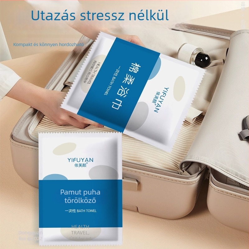 Extra-nagy, vastag, összehajtható fürdőlepedő, egyedi csomagolású, szállodák és panziók számára, bőrbarát, utazáshoz ideális, hordozható