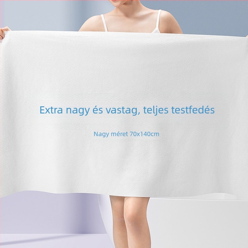 Extra-nagy, vastag, összehajtható fürdőlepedő, egyedi csomagolású, szállodák és panziók számára, bőrbarát, utazáshoz ideális, hordozható
