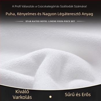 Szállodai minőségű 100% pamut fürdő- és arctörölköző, extra vastag, platinás satin felülettel