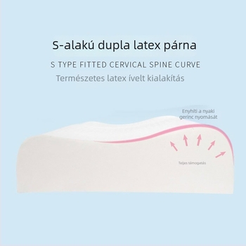 Természetes latex nyaki párna, 1,5 m hosszú, felnőtteknek és pároknak