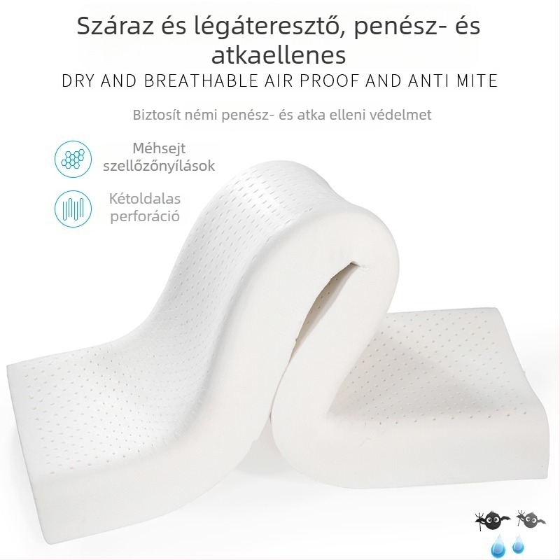 Természetes latex nyaki párna, 1,5 m hosszú, felnőtteknek és pároknak