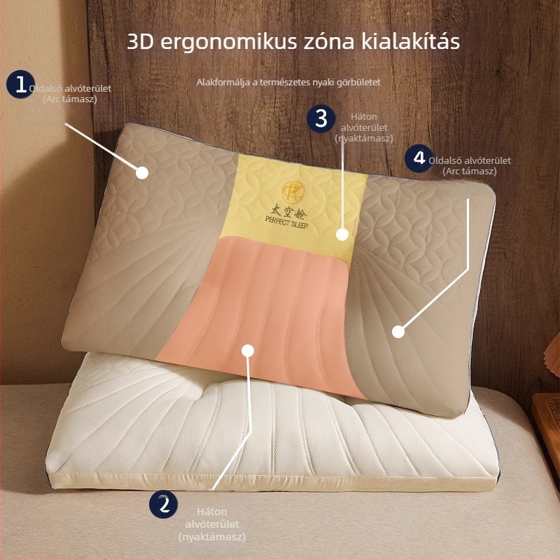 Thaiföldi latex párnák párban otthoni használatra, természetes latex, nyaki támasztó párna