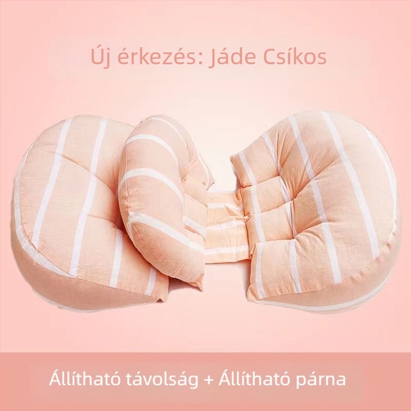 Többfunkciós U-alakú párna deréktámasz és has alátámasztással, oldalsó fekvéshez