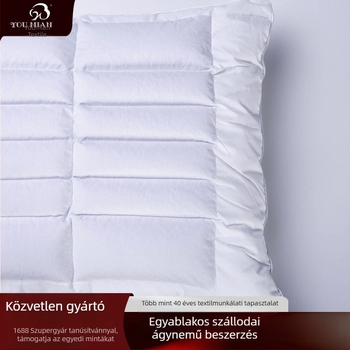 Szállodai hajdinás párna 100% pamut maggal