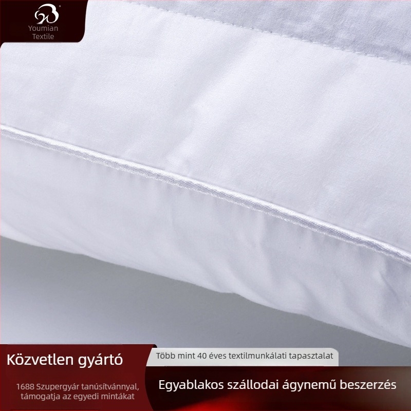 Szállodai hajdinás párna 100% pamut maggal