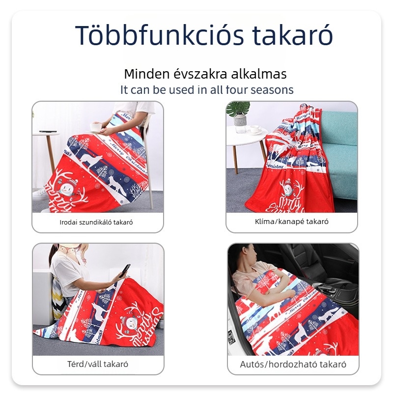 Személyre szabott flanel takaró külföldi kereskedelemhez, vastag ultra‑finom rost, csíkos minta, méretek 80×130 cm és 100×140 cm, modern minimalista stílus, egész éves használatra