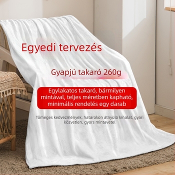 Személyre szabható 3D digitális nyomtatású flanel pléd – poliészter