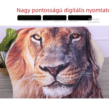 Személyre szabható 3D digitális nyomtatású flanel pléd – poliészter