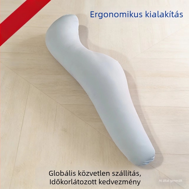 Nyári hűsítő kismamapárna tengeri csikó formájú ölelős párnával, oldalsó alváshoz és deréktámaszhoz