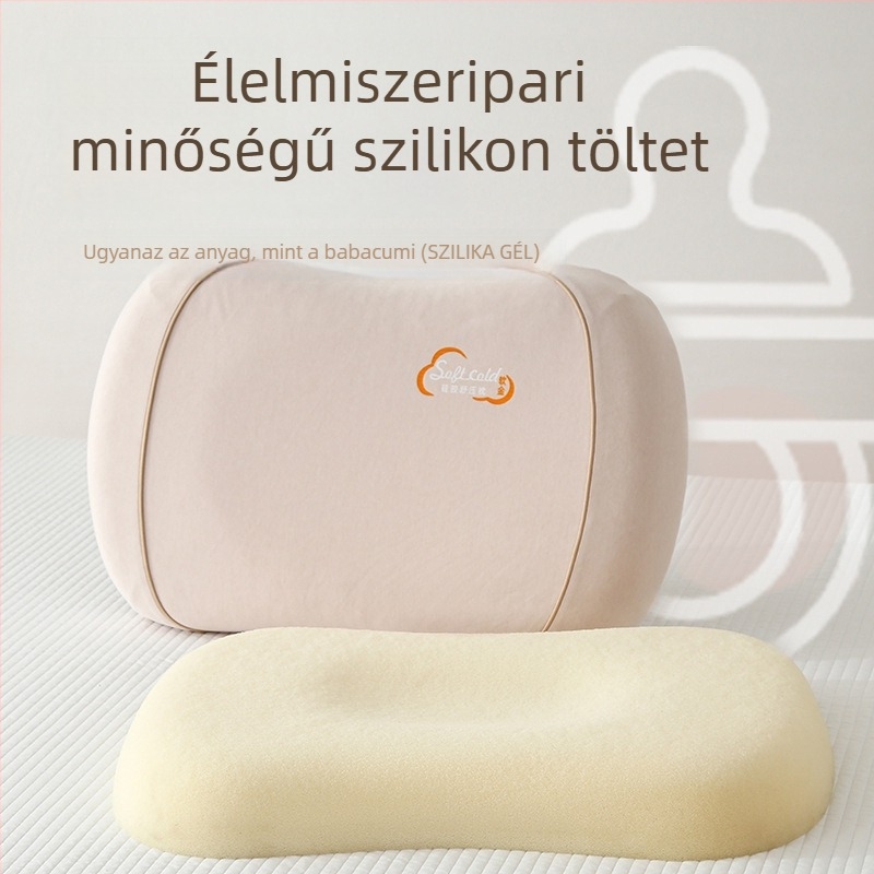 Új Class A gyerekeknek szánt szilikon párna mosható maggal, anyáknak és babáknak biztonságos, lélegző nyaki támasz