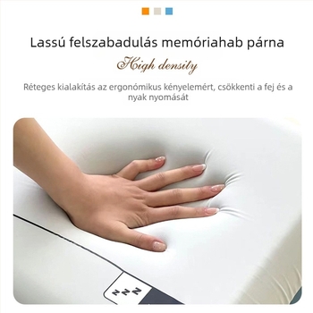 Memóriahabos párna hullámzó maggal, nyaki támaszt oldal alvás közben