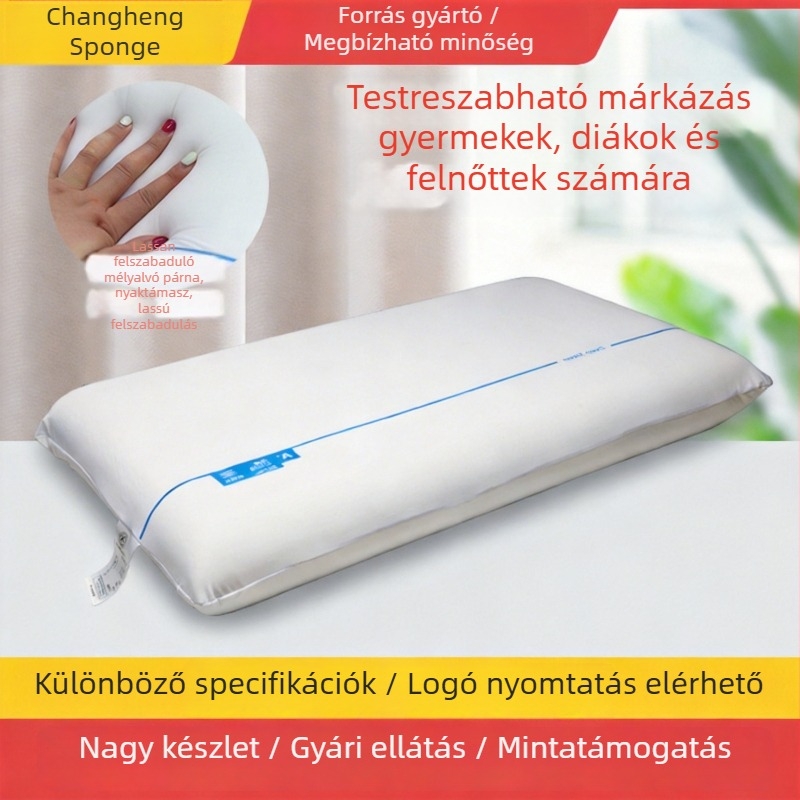 Memóriahabos párna hullámzó maggal, nyaki támaszt oldal alvás közben
